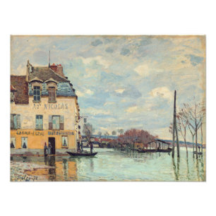 Foto Alfred Sisley - Inundação em Port-Marly 1872
