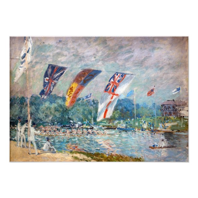 Foto Alfred Sisley - Regata em Molesey (Frente)