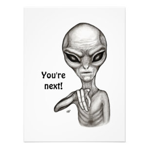 Foto Alienígena ruim, você é a próxima!