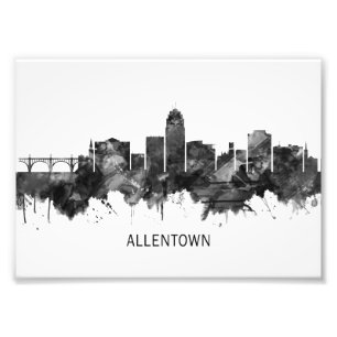 Foto Allentown Pennsylvania Skyline BW