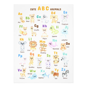 Foto Alphabet Animal ABC Animais de estimação