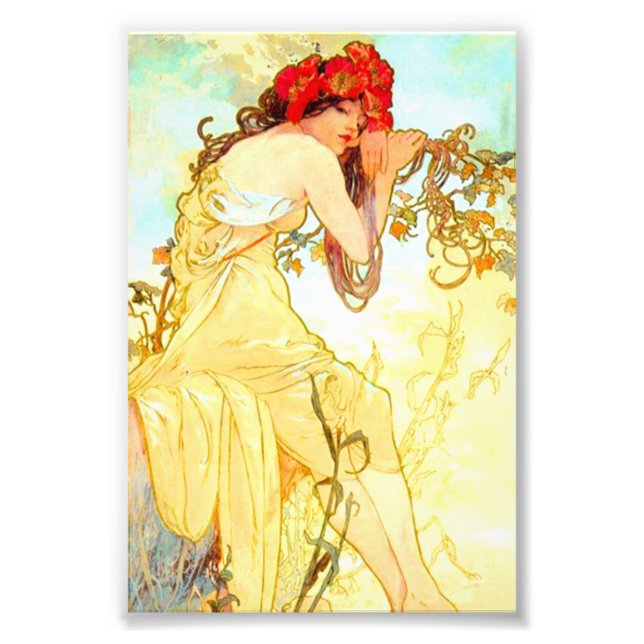 Foto Alphonse Mucha Art Nouveau Summer (Frente)