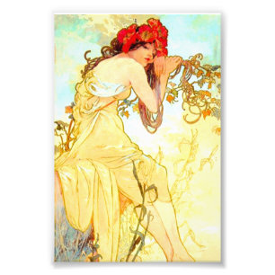 Foto Alphonse Mucha Art Nouveau Summer