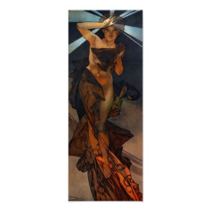 Foto Alphonse Mucha Morning Impressão