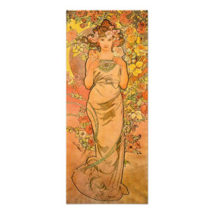 Foto Alphonse Mucha o impressão do rosa