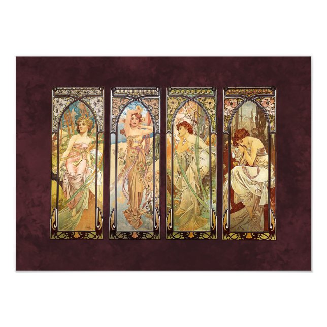 Foto Alphonse Mucha, O Momento do Dia (Frente)