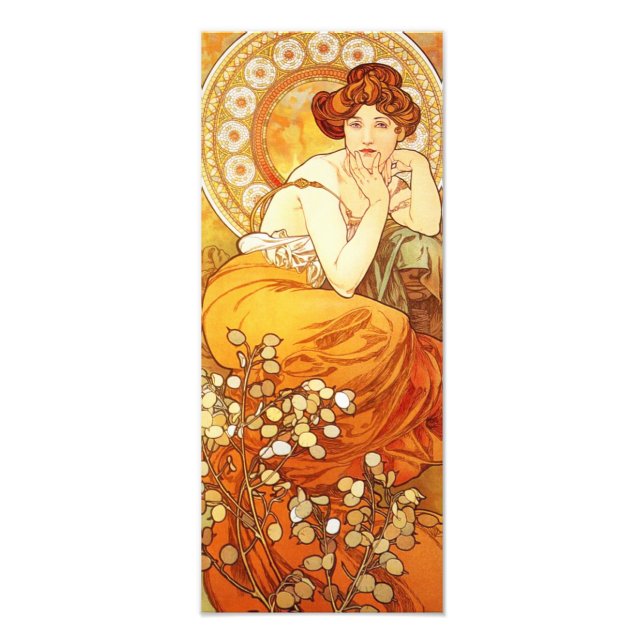 Foto Alphonse Mucha Topaz Impressão (Frente)