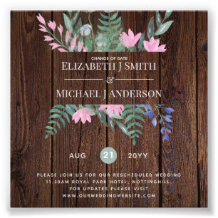 Foto Alteração de Planos de Data Adiamento de Flores 