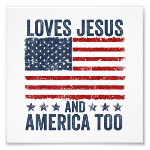Foto Ama Jesus e América a Deus, cristão 4º de J
