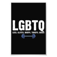 Amante de academia LGBTQ Pernas Glúteos Bíceps Trí