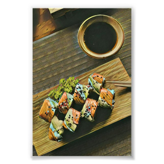 Foto Amante de sushi da comida japonesa (Frente)