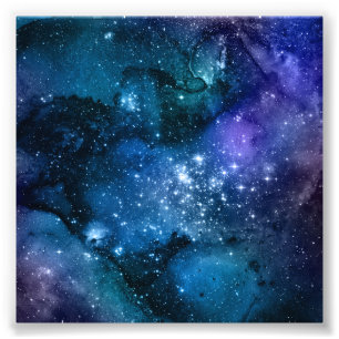 Foto Amantes da Galáxia Espaço Estrelado Céu Azul Faísc