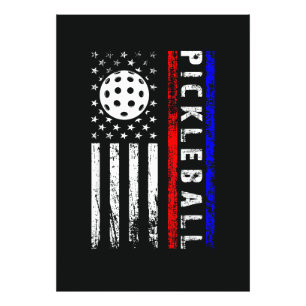 Foto Amantes de Pickleball Bandeira Americana 4 de Julh
