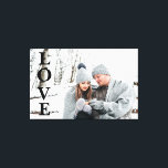 Foto: AMAR Typografia Keepsasaem Casa Canvas Decor<br><div class="desc">L-O-V-E soletrado na sua foto favorita. A perfeita manutenção para qualquer um.</div>