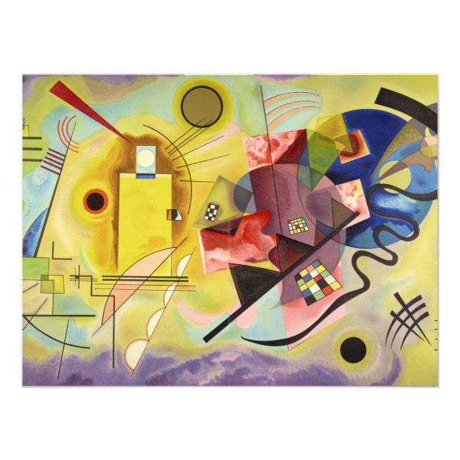 Foto Amarelo-Vermelho-Azul por Wassily Kandinsky (Frente)