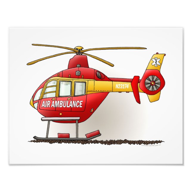 Foto Ambulância do helicóptero (Frente)