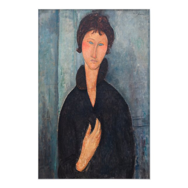 Foto Amedeo Modigliani - Mulher com Olhos Azuis (Frente)