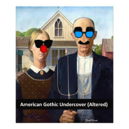 Foto American Gothic (Sob cobrir) por Grant Woods
