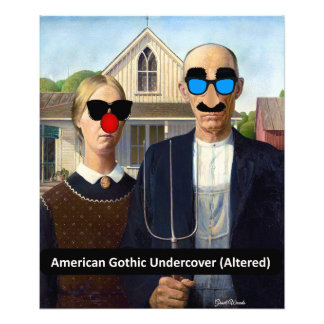 Foto American Gothic (Sob cobrir) por Grant Woods