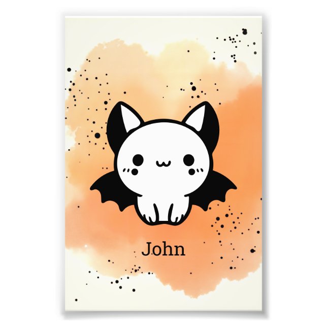 Foto Amigo Adorável do Bat - Arte de Enfermeiro Minimal (Frente)