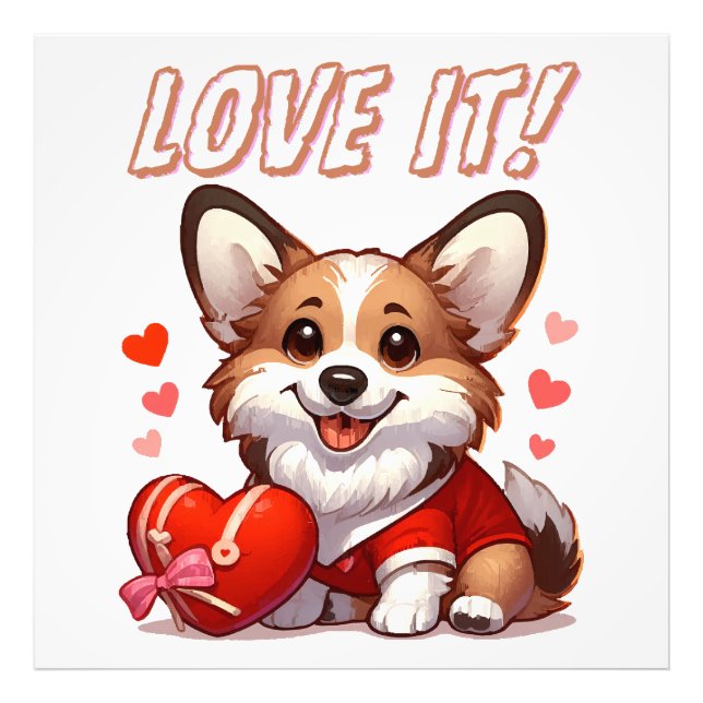 Foto Amor de Corgi Fofo (Frente)
