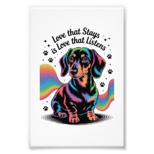 Foto Amor de Dachshund que Fica é Amor que Escuta