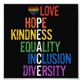 Foto Amor Esperança Igualdade Inclusão Diversidade Pe