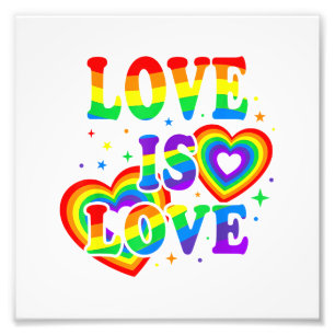 Foto Amor LGBTQ é Amor Orgulho Gay Bandeira Arco-Íris L
