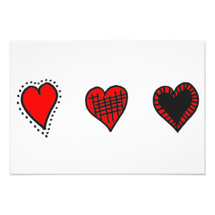 Foto Amor, Romance, Corações - Preto Vermelho