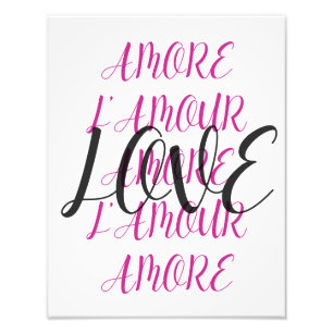 Foto Amore L’Amour Love Imintable Trendable Poster