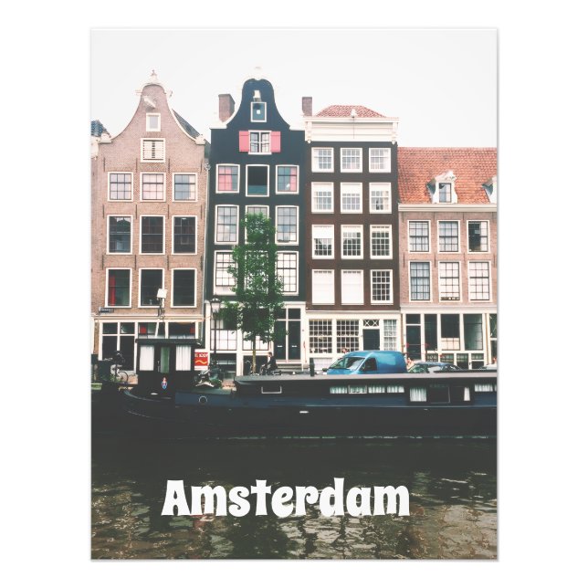 Foto Amsterdã Lembrança de Viagem (Frente)