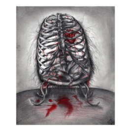 Foto Anatomia de Pássaro em Gaiola Vazia Arte Original 