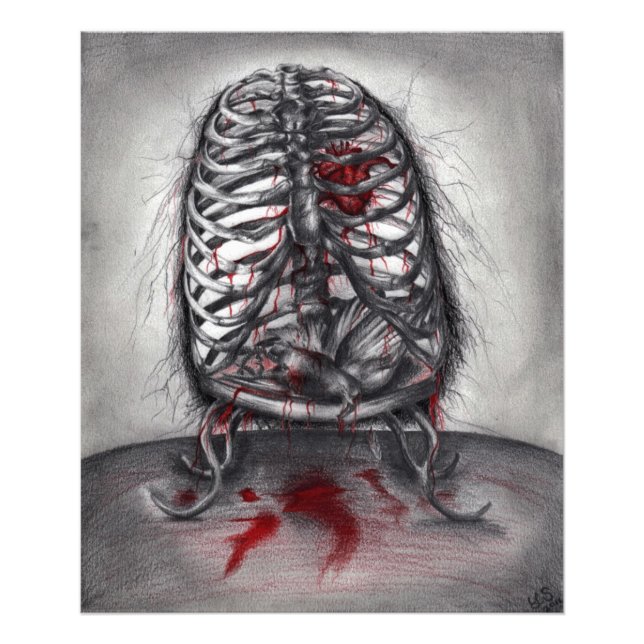 Foto Anatomia de Pássaro em Gaiola Vazia Arte Original  (Frente)