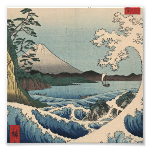 Foto Ando Hiroshige - Mar em Satta, Província de Suruga