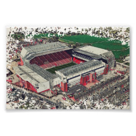 Foto Anfield Stadium Liverpool - Artistic Watercolour