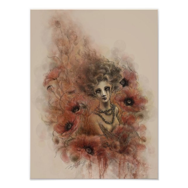 Foto Anima Sola Dark Fantasy Art Impressão (Frente)