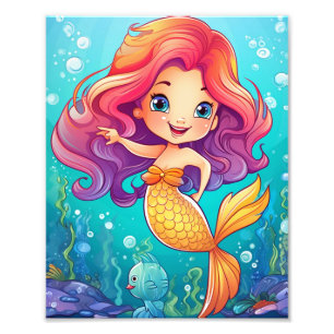 Foto Anime Mermaid Girl Fantasy Art
