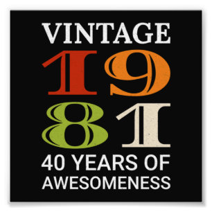 Foto Aniversário do aniversário de 40 anos de Vintage d