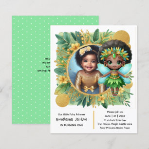 Foto Aniversário Pequena Fada Negra-Fada Africana