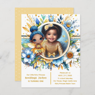 Foto Aniversário Pequena Fada Negra Princesa Afric