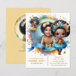 Foto Aniversário Pequena Fada Negra Princesa Afric