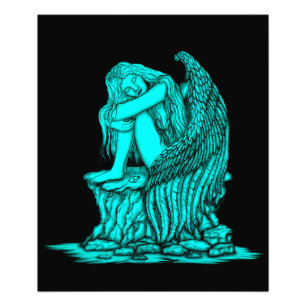 Foto Anjo dormindo na pedra