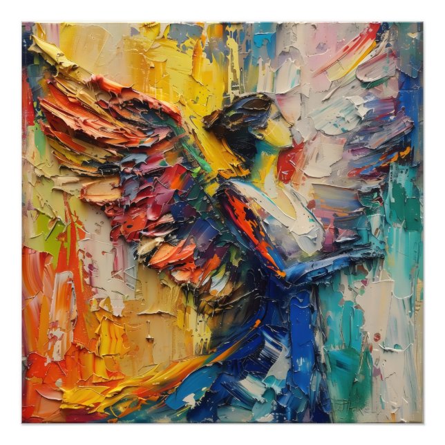 Foto Anjo Guardião Abstrato (Frente)