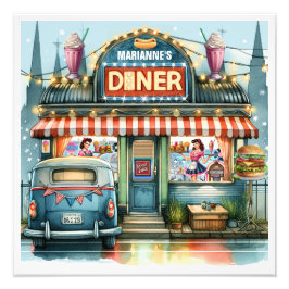 FOTO ANOS 50 RETRO DINER