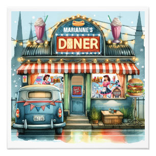 FOTO ANOS 50 RETRO DINER