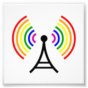 Foto Antena do Sinal Arco-Íris gay WiFi