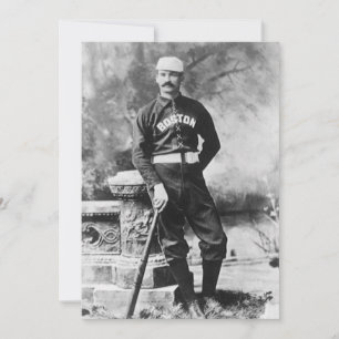 Foto Antiga de Esportes, Jogador de Beisebol de Bo