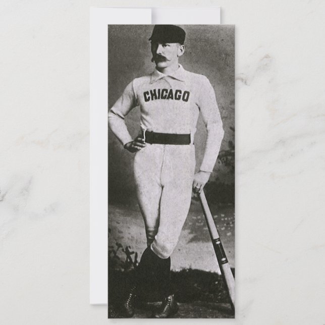 Foto Antiga, Jogador de Beisebol de Chicago (Frente)