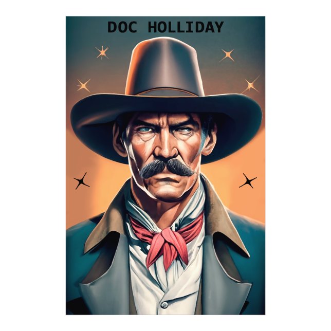 Foto Antiga lenda ocidental Doc Holliday (Frente)