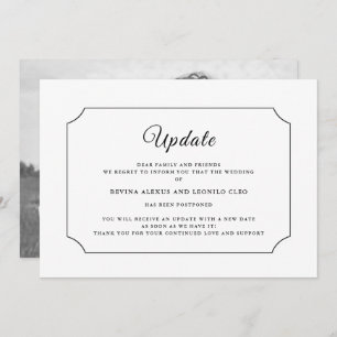 Foto Anúncio de adiamento da atualização de casa